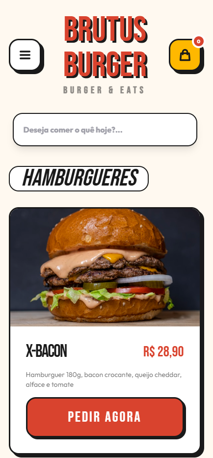 Detalhe Produto Hamburgueria